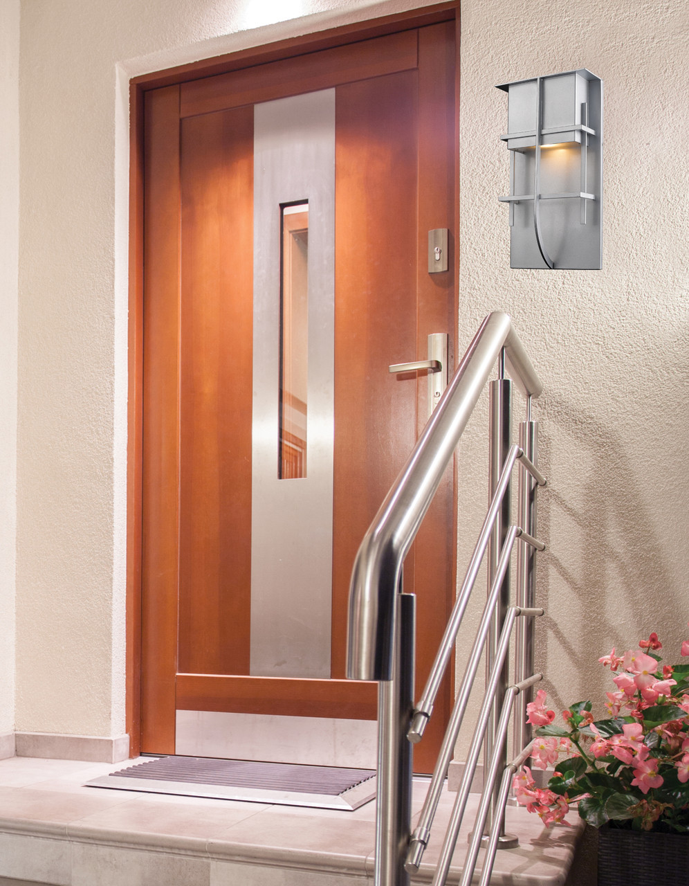 Z-LITE 558M-SL-LED 1 Light Outdoor Wall Light, Silver