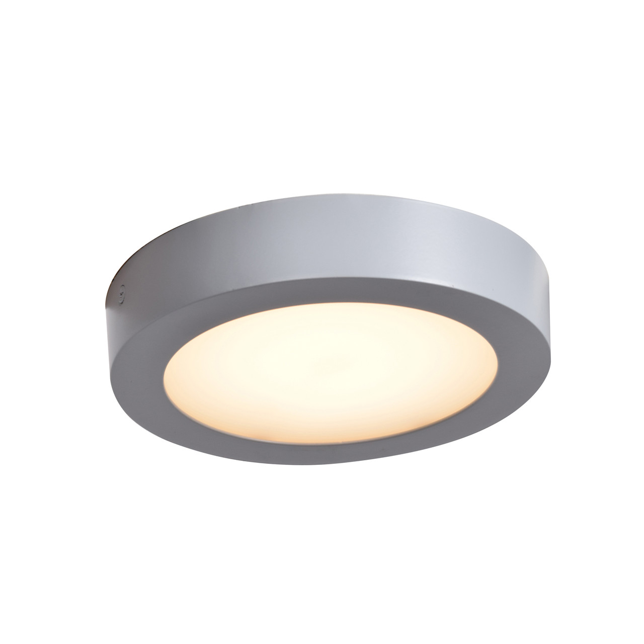 ACCESS LIGHTING 20800LEDD-SILV/ACR Strike 2.0 Dimmable Round LED Flush-Mount, Silver (SILV)