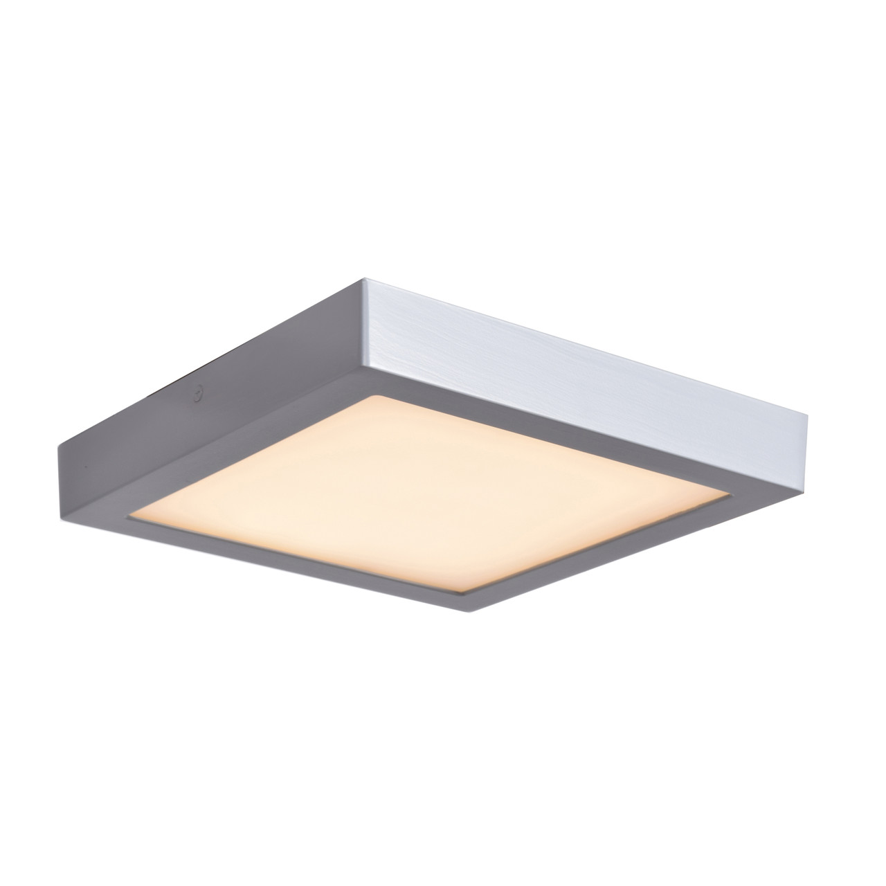 ACCESS LIGHTING 20803LEDD-SILV/ACR Strike 2.0 Dimmable Square LED Flush-Mount, Silver (SILV)