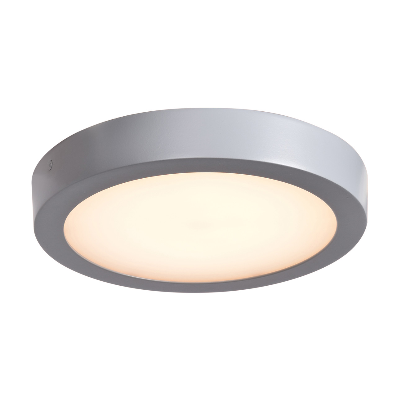 ACCESS LIGHTING 20801LEDD-SILV/ACR Strike 2.0 Dimmable Round LED Flush-Mount, Silver (SILV)