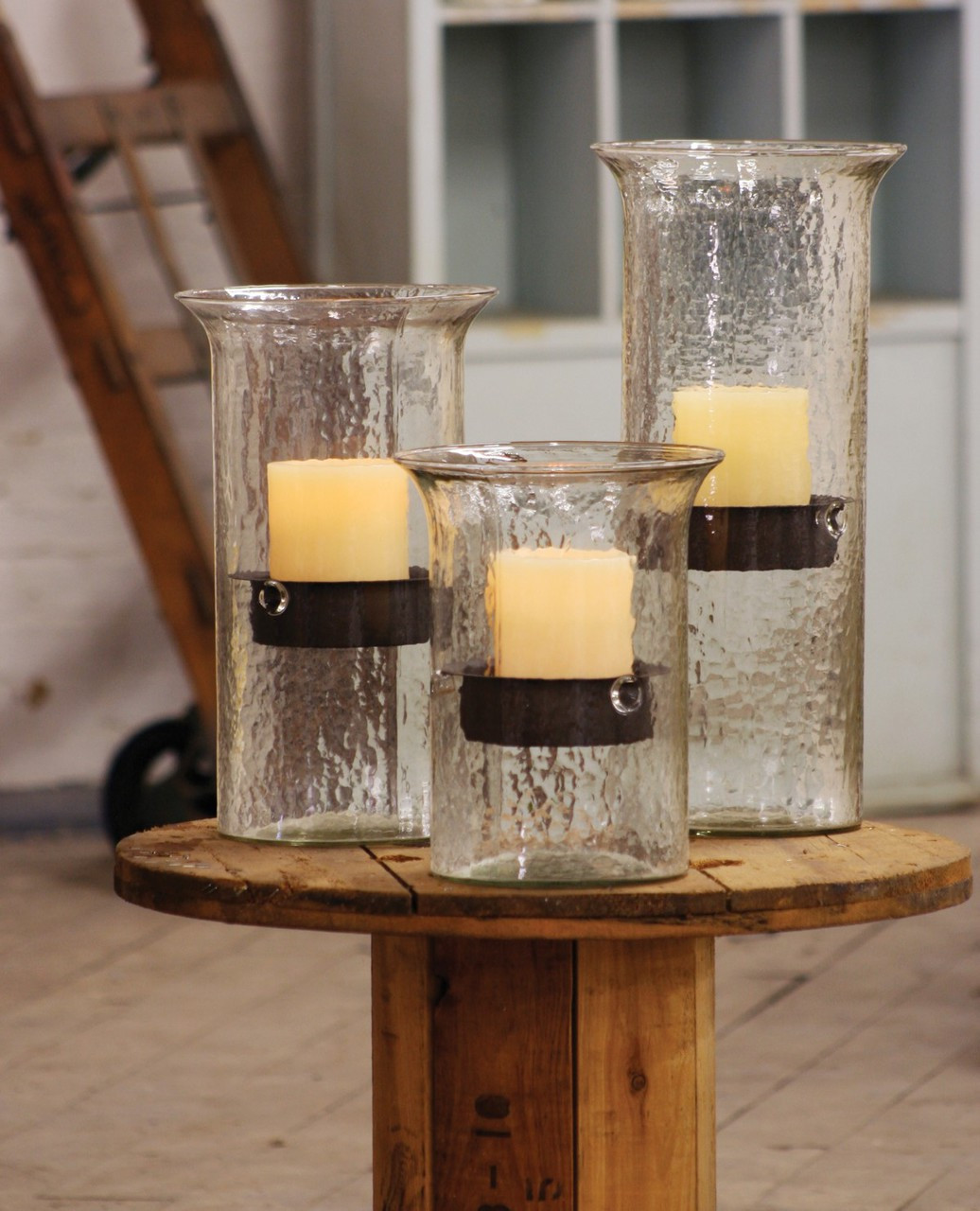 Kalalou Glass Candle Cylinder - Thumbnail 3