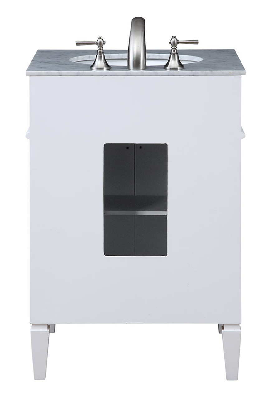 ELEGANT DECOR VF-1026 Park Ave 24" Single Bathroom Vanity set in White ELEGANT DECOR VF-1026 Park Ave 24" Single Bathroom Vanity set in White