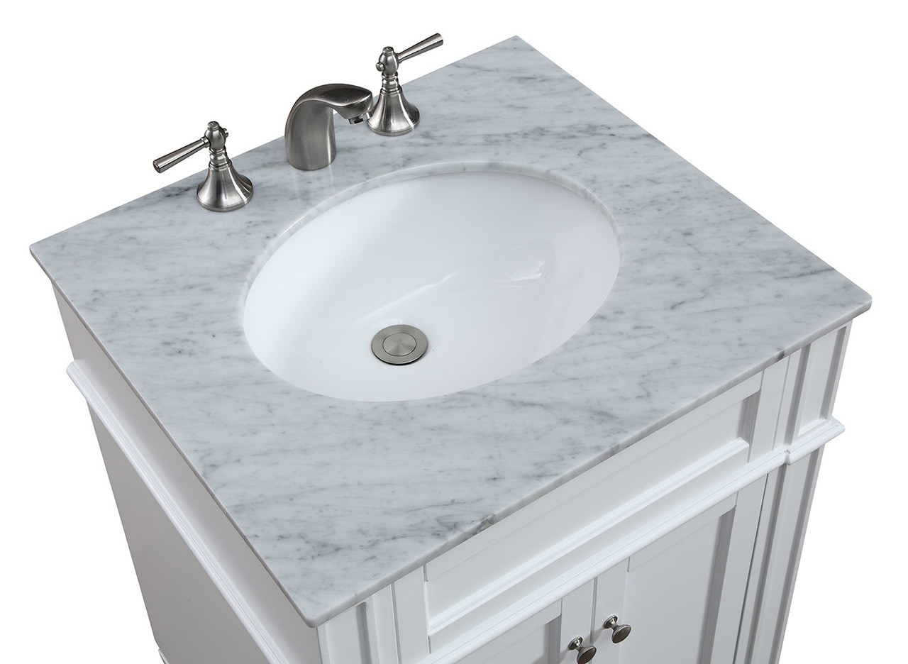 ELEGANT DECOR VF-1026 Park Ave 24" Single Bathroom Vanity set in White ELEGANT DECOR VF-1026 Park Ave 24" Single Bathroom Vanity set in White