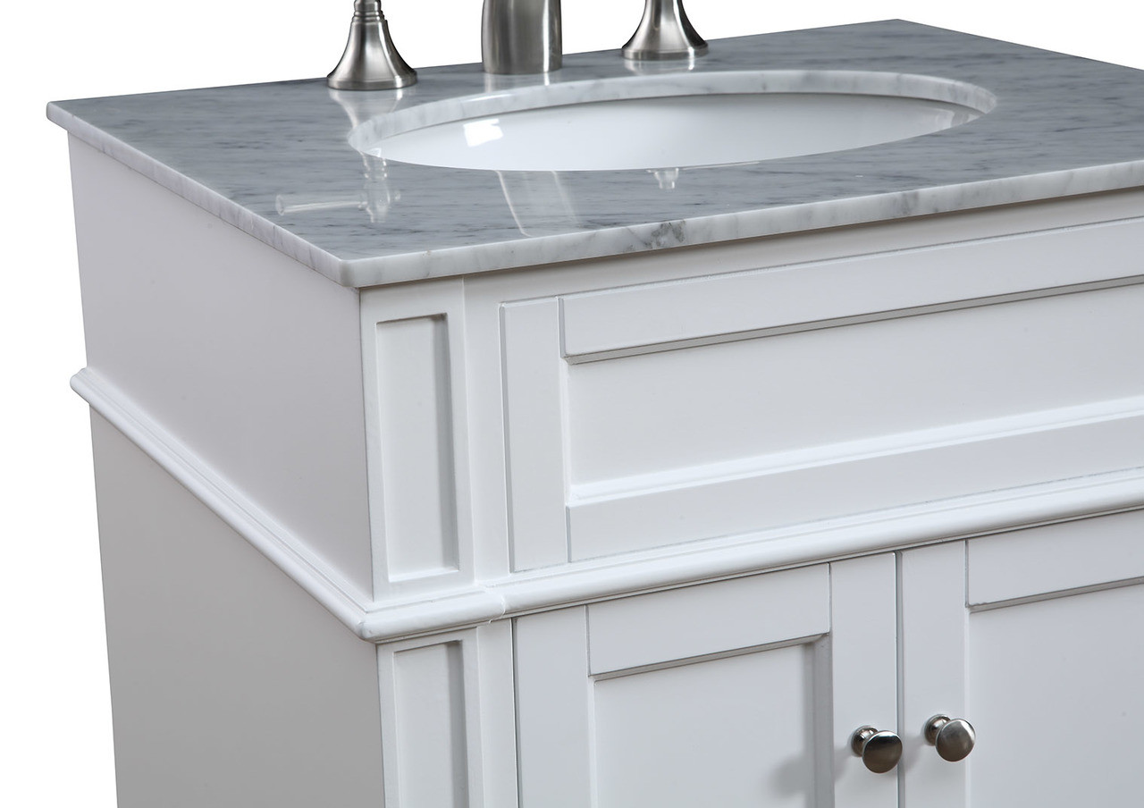 ELEGANT DECOR VF-1026 Park Ave 24" Single Bathroom Vanity set in White ELEGANT DECOR VF-1026 Park Ave 24" Single Bathroom Vanity set in White