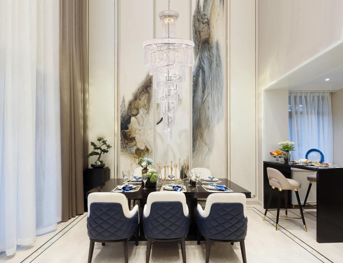 ELEGANT LIGHTING V1800SR36C/RC 1800 Spiral Collection Large Hanging Fixture D36in H86in Lt:32 Chrome Finish (Royal Cut Crystals)