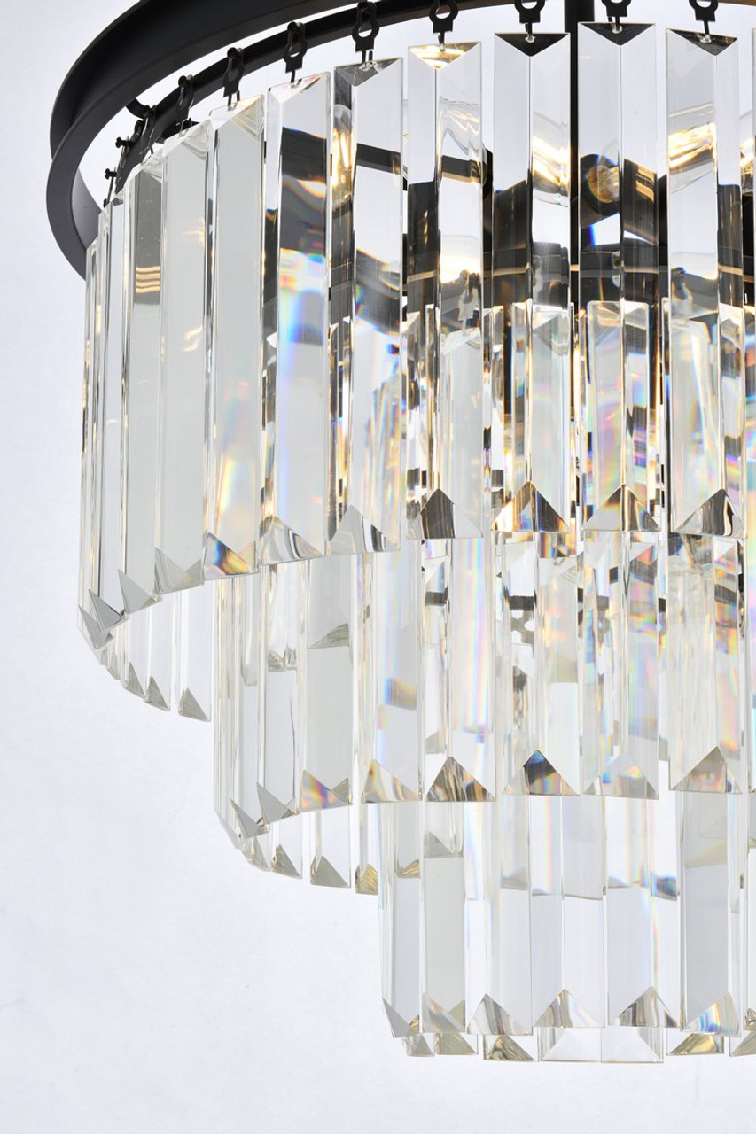 URBAN CLASSIC 1231D20MB/RC Sydney 9-Light Chandelier, Royal Cut Crystal (Clear)