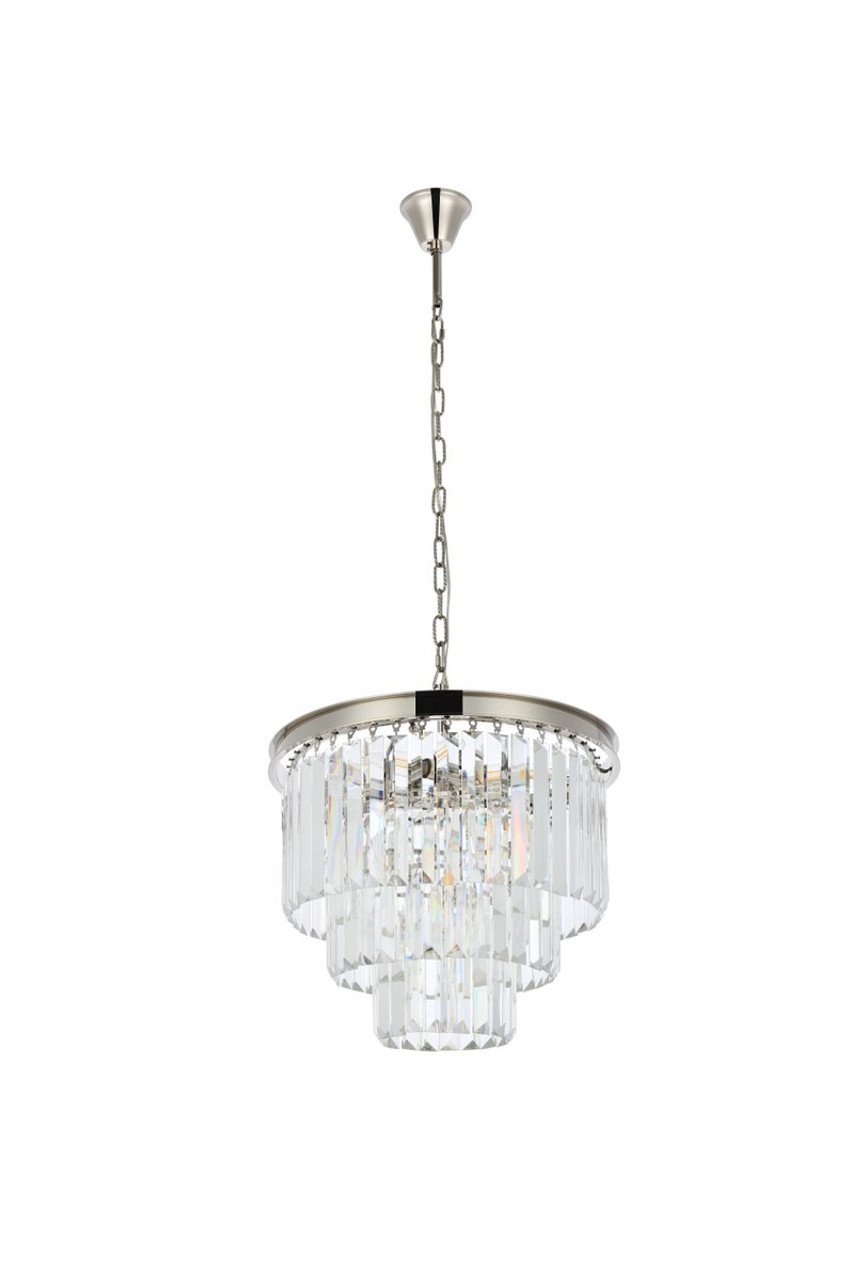 URBAN CLASSIC 1231D20PN/RC Sydney 9-Light Chandelier, Royal Cut Crystal (Clear)