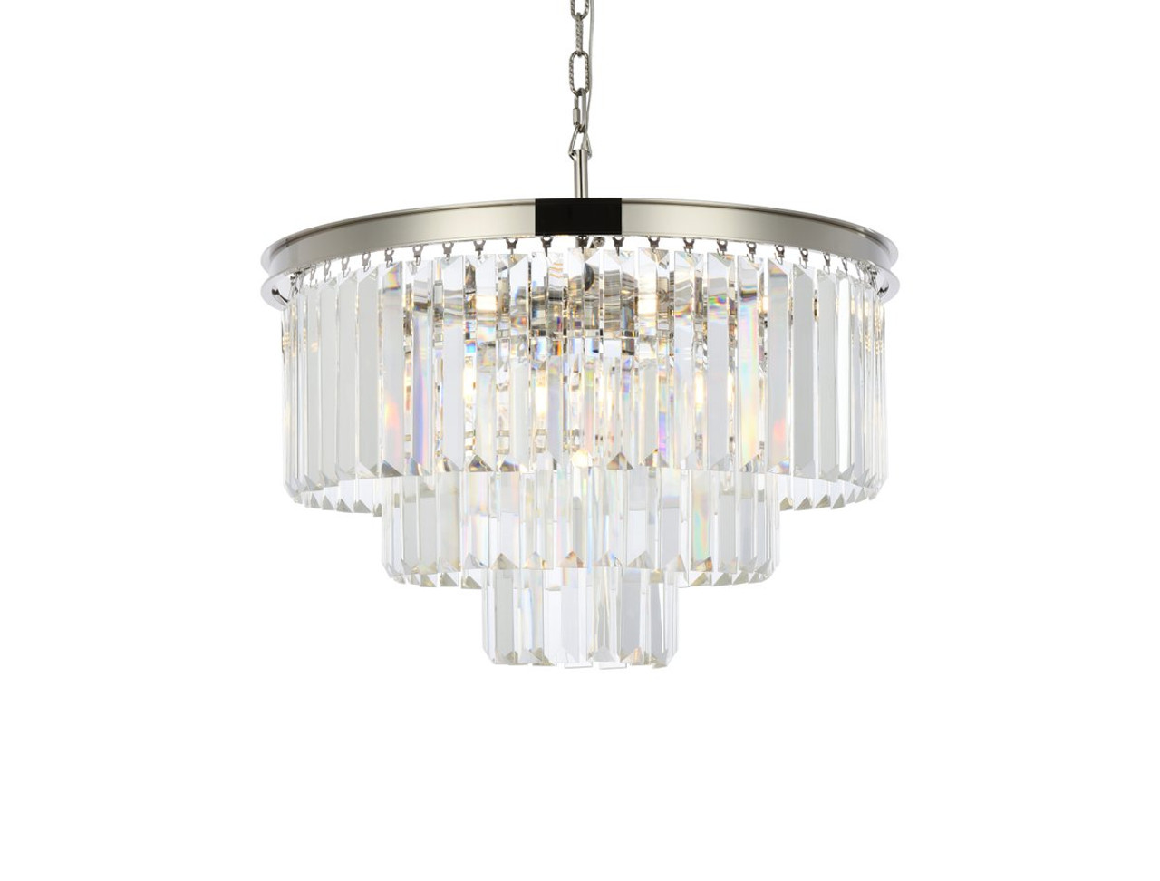 URBAN CLASSIC 1231D26PN/RC Sydney 9-Light Chandelier, Royal Cut Crystal (Clear)