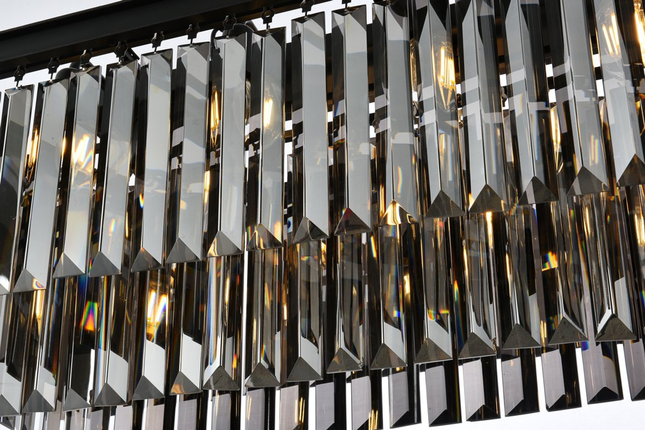 URBAN CLASSIC 1232D40MB-SS/RC Sydney 12-Light Chandelier, Royal Cut Silver Shade (Grey)