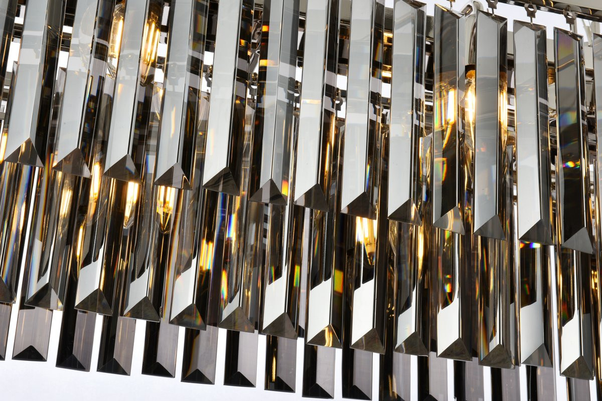 URBAN CLASSIC 1232D50PN-SS/RC Sydney 12-Light Chandelier, Royal Cut Silver Shade (Grey)