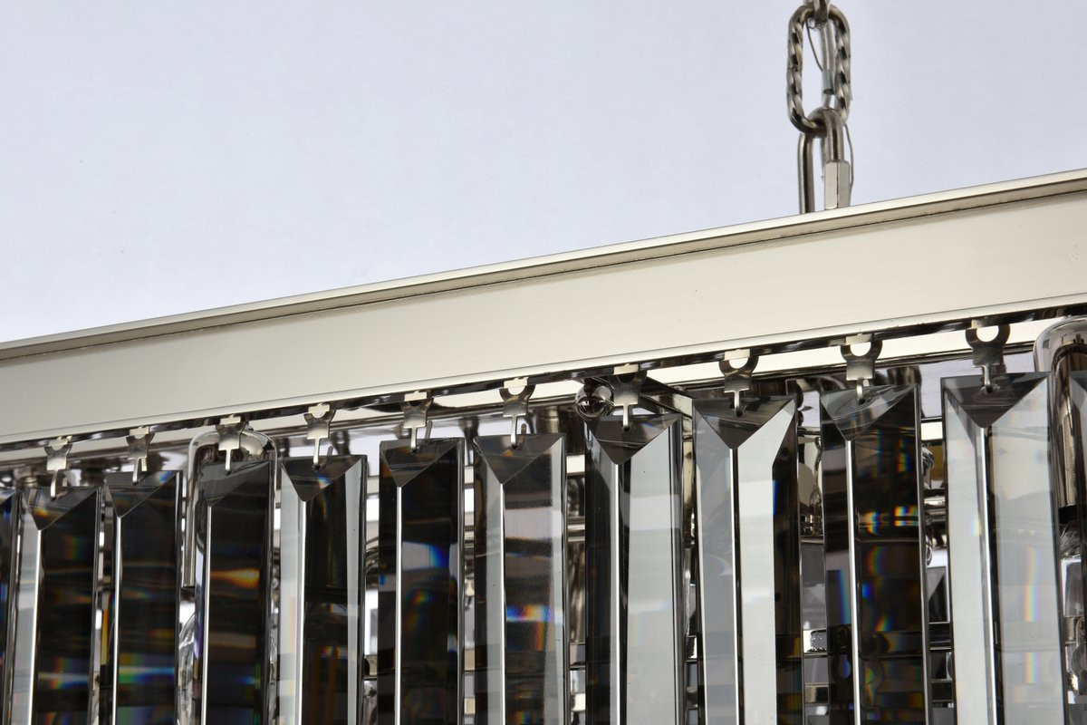 URBAN CLASSIC 1232D50PN-SS/RC Sydney 12-Light Chandelier, Royal Cut Silver Shade (Grey)