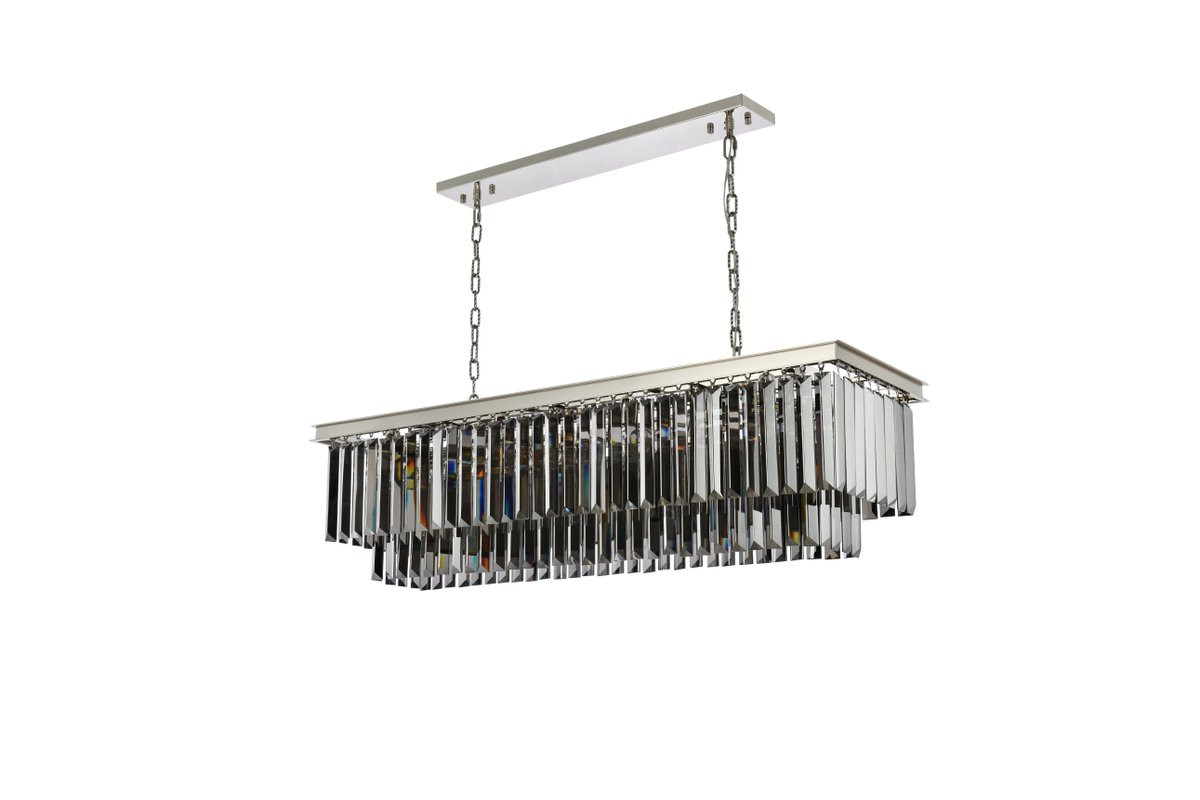 URBAN CLASSIC 1232D50PN-SS/RC Sydney 12-Light Chandelier, Royal Cut Silver Shade (Grey)