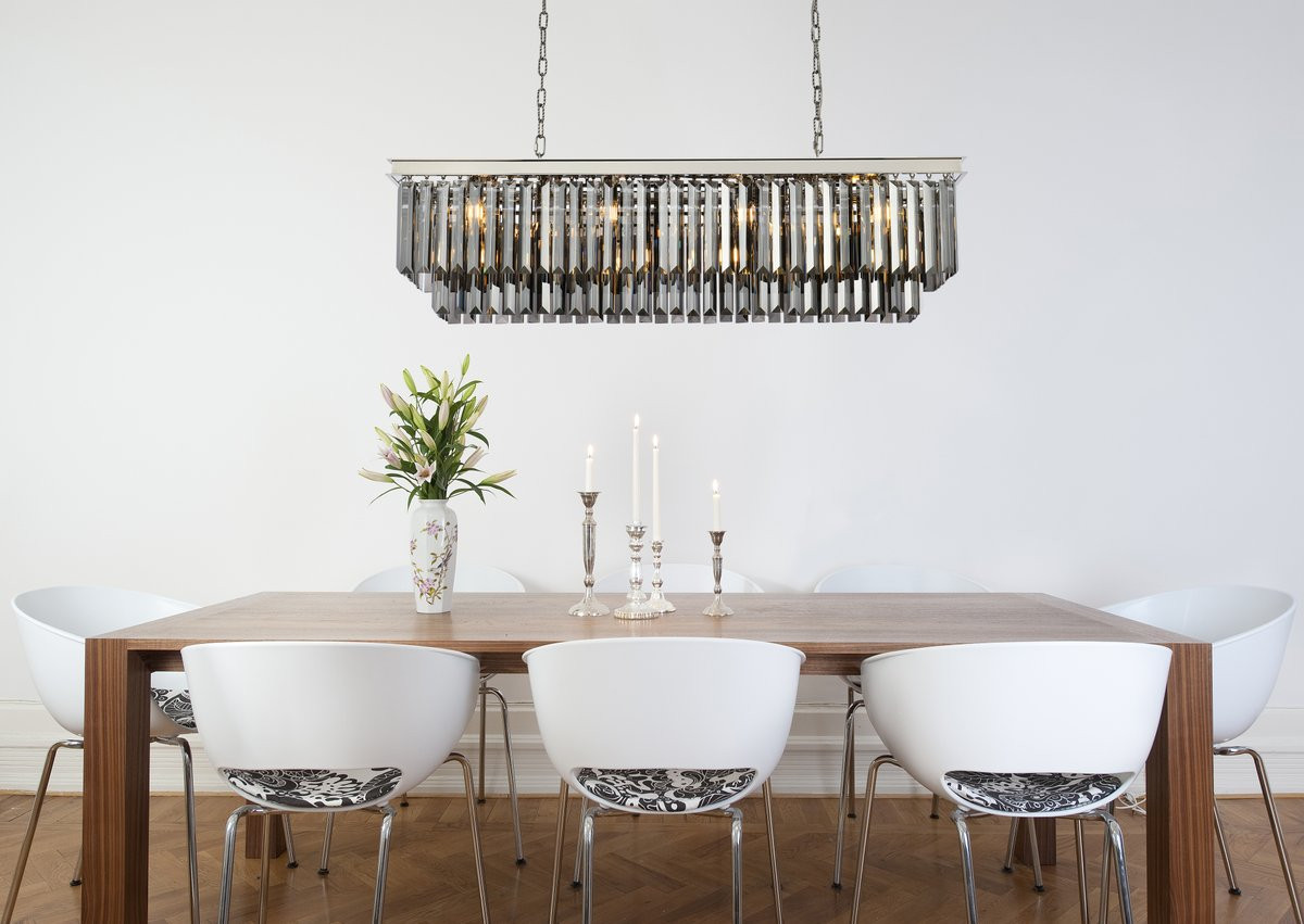 URBAN CLASSIC 1232D50PN-SS/RC Sydney 12-Light Chandelier, Royal Cut Silver Shade (Grey)