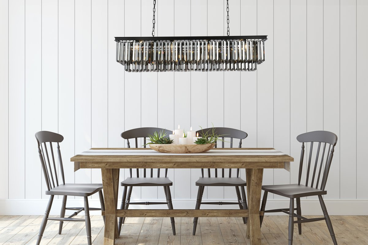 URBAN CLASSIC 1232D60MB-SS/RC Sydney 12-Light Chandelier, Royal Cut Silver Shade (Grey)