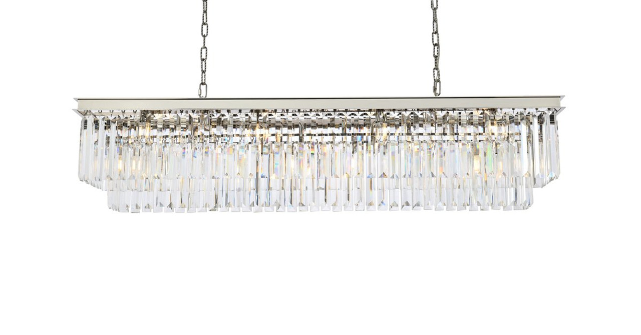 URBAN CLASSIC 1232D60PN/RC Sydney 12-Light Chandelier, Royal Cut Crystal (Clear)