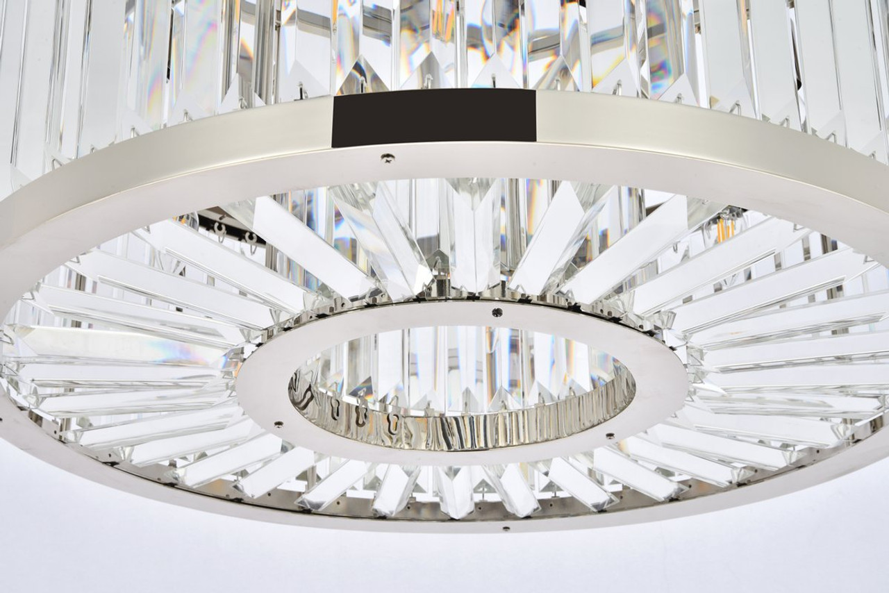 URBAN CLASSIC 1233D28PN/RC Chelsea 8-Light Chandelier, Royal Cut Crystal (Clear)