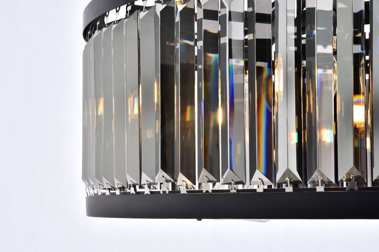 URBAN CLASSIC 1233D35MB-SS/RC Chelsea 10-Light Chandelier, Royal Cut Silver Shade (Grey)