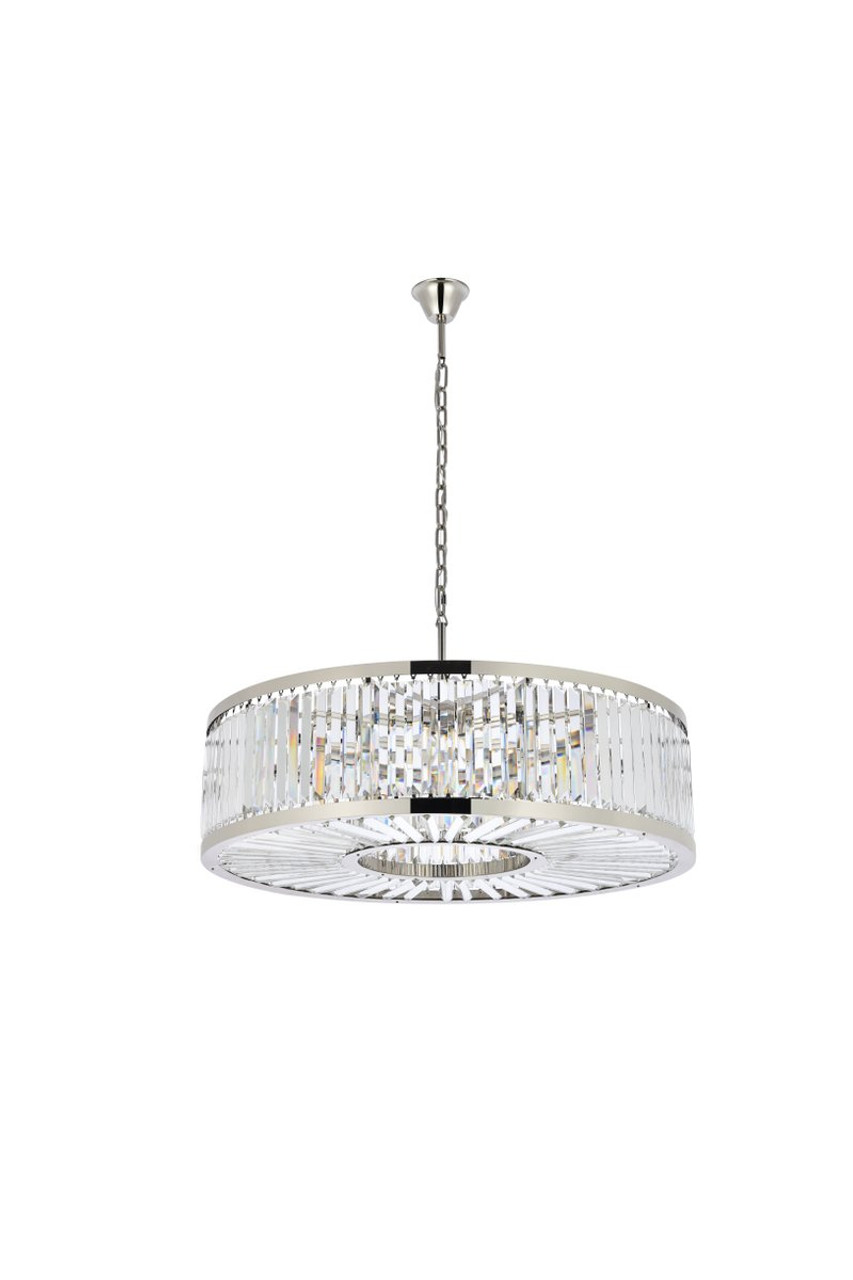 URBAN CLASSIC 1233G43PN/RC Chelsea 10-Light Chandelier, Royal Cut Crystal (Clear)