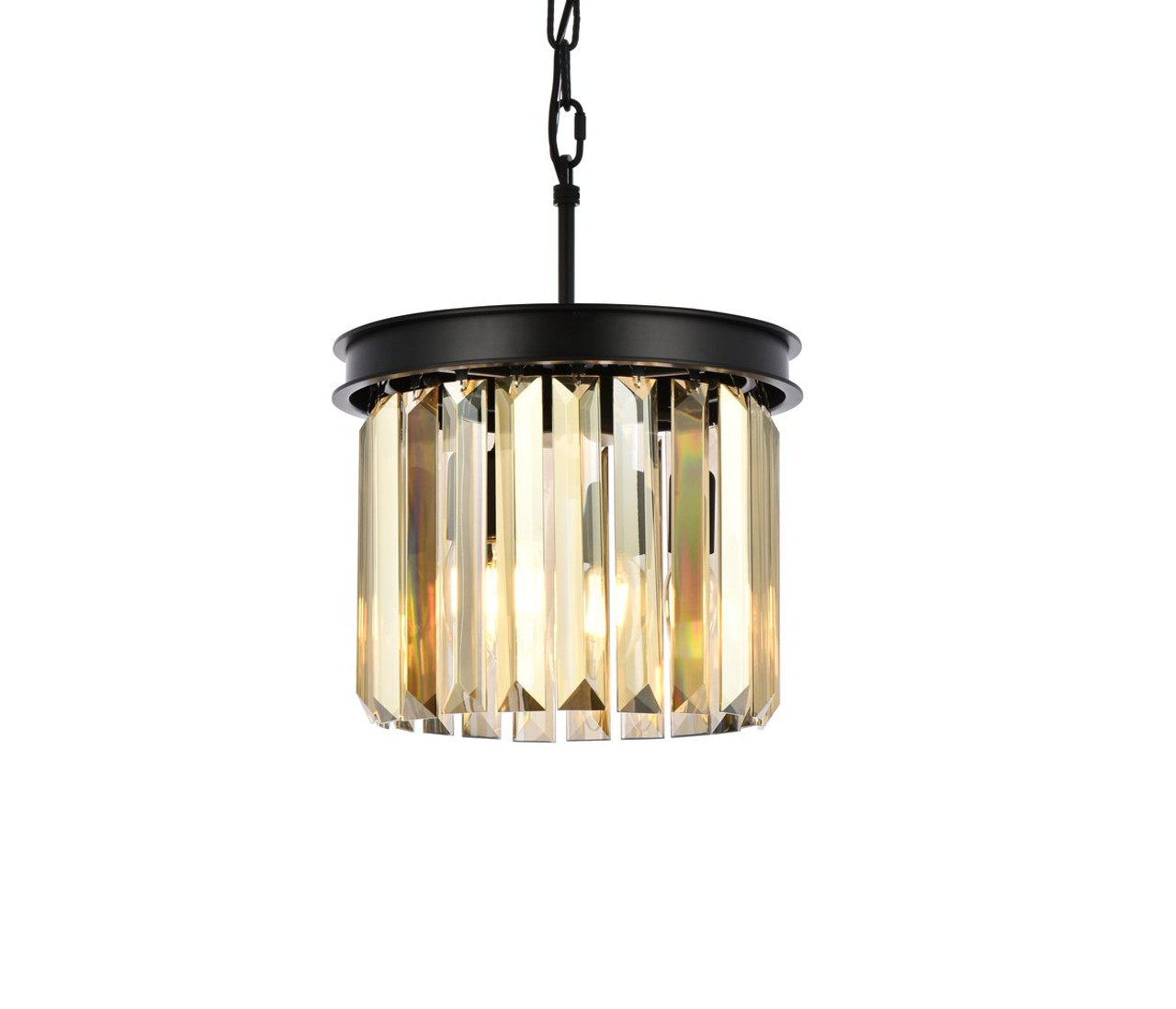 URBAN CLASSIC 1238D12MB-GT/RC Sydney 3-Light Pendant, Royal Cut Golden Teak (Smoky)