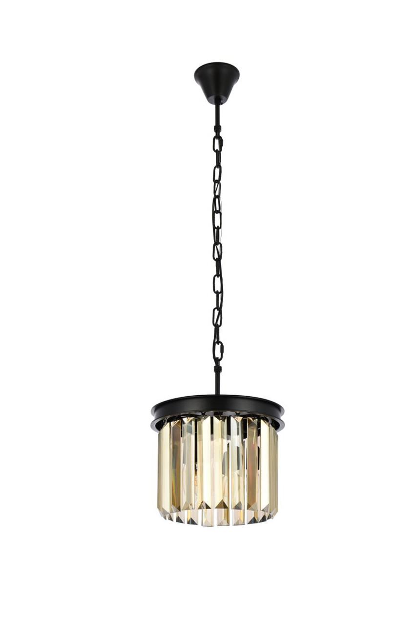 URBAN CLASSIC 1238D12MB-GT/RC Sydney 3-Light Pendant, Royal Cut Golden Teak (Smoky)