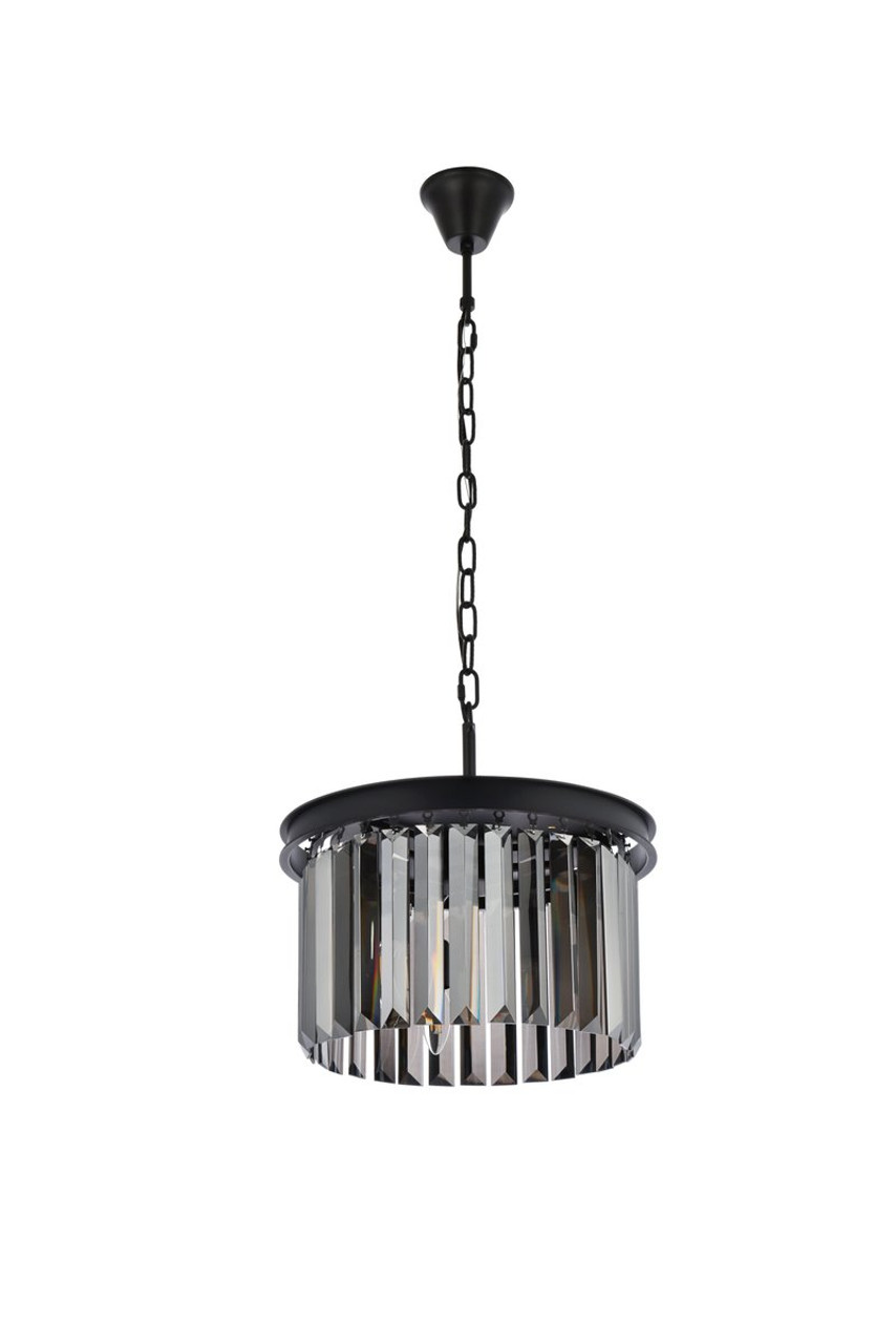 URBAN CLASSIC 1238D16MB-SS/RC Sydney 3-Light Pendant, Royal Cut Silver Shade (Grey)