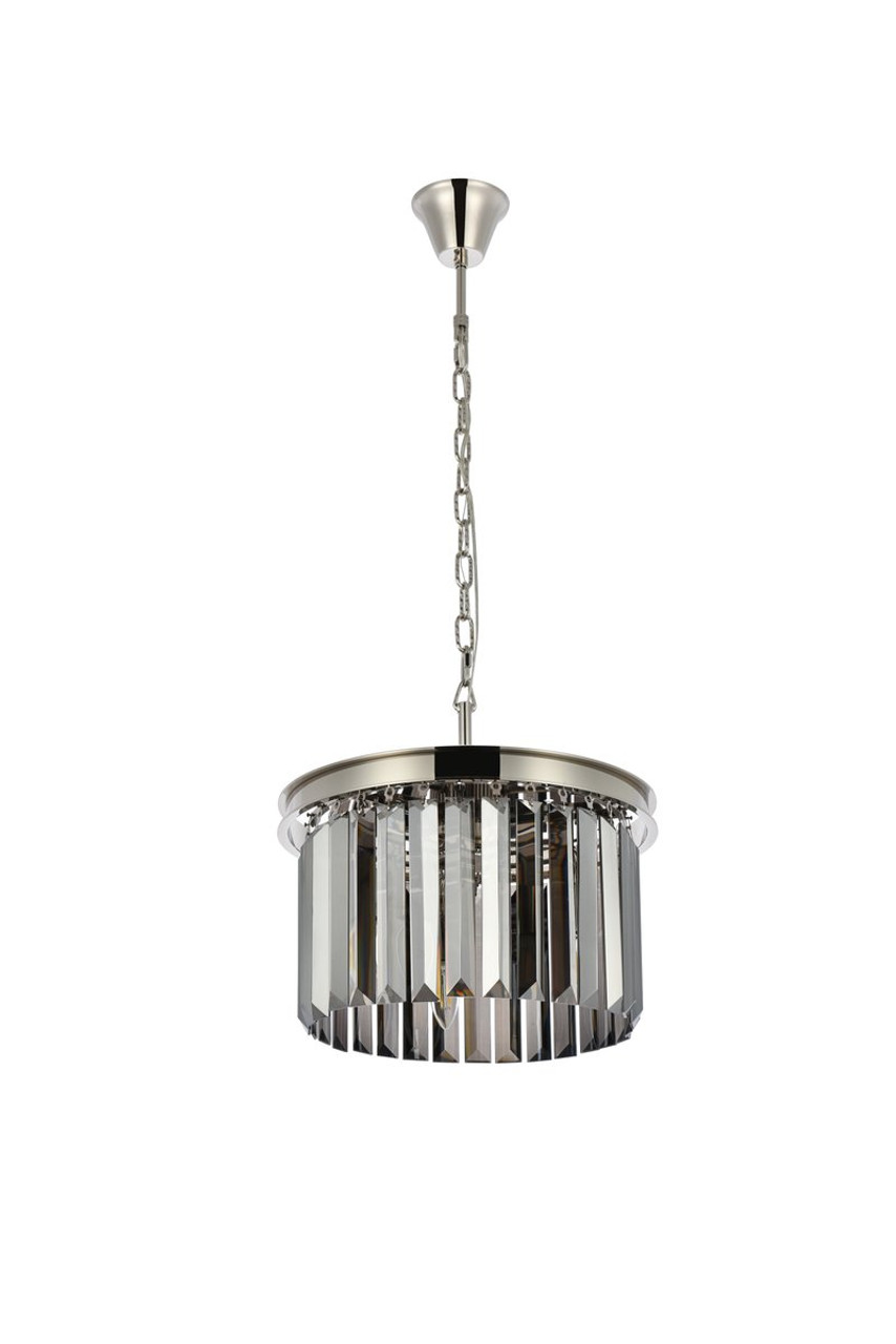 URBAN CLASSIC 1238D16PN-SS/RC Sydney 3-Light Pendant, Royal Cut Silver Shade (Grey)