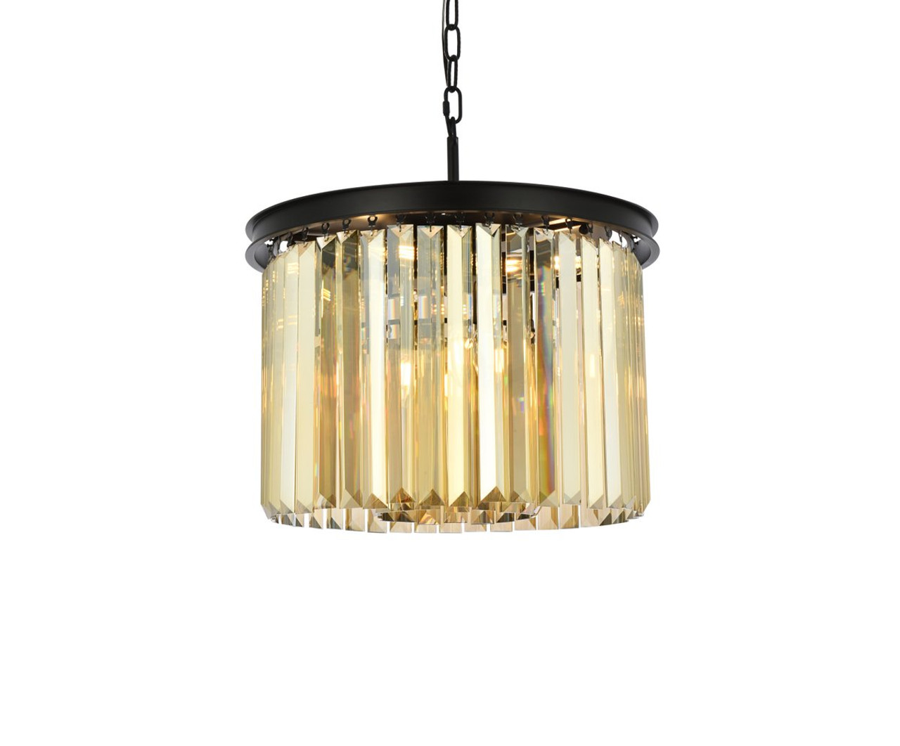 URBAN CLASSIC 1238D20MB-GT/RC Sydney 6-Light Pendant, Royal Cut Golden Teak (Smoky)