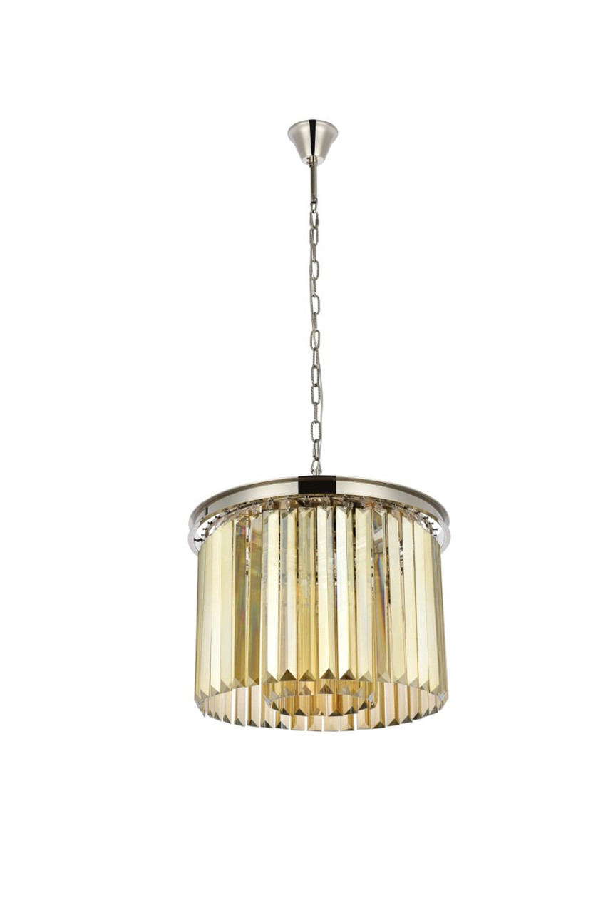 URBAN CLASSIC 1238D20PN-GT/RC Sydney 6-Light Pendant, Royal Cut Golden Teak (Smoky)