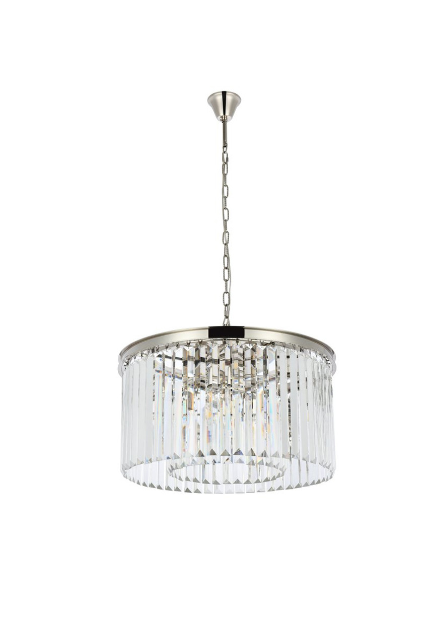 URBAN CLASSIC 1238D26PN/RC Sydney 8-Light Chandelier, Royal Cut Crystal (Clear)