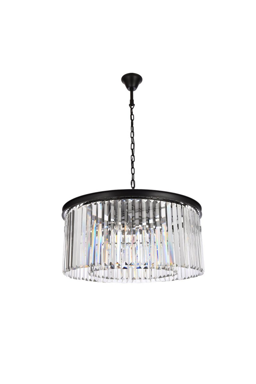 URBAN CLASSIC 1238D31MB/RC Sydney 8-Light Chandelier, Royal Cut Crystal (Clear)