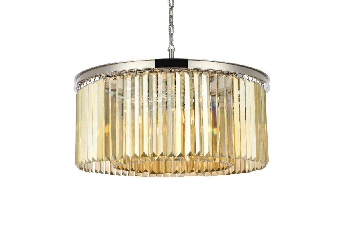 URBAN CLASSIC 1238D31PN-GT/RC Sydney 8-Light Chandelier, Royal Cut Golden Teak (Smoky)