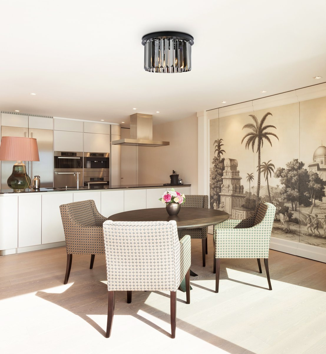 URBAN CLASSIC 1238F16MB-SS/RC Sydney 3-Light Flush Mount, Matte Black