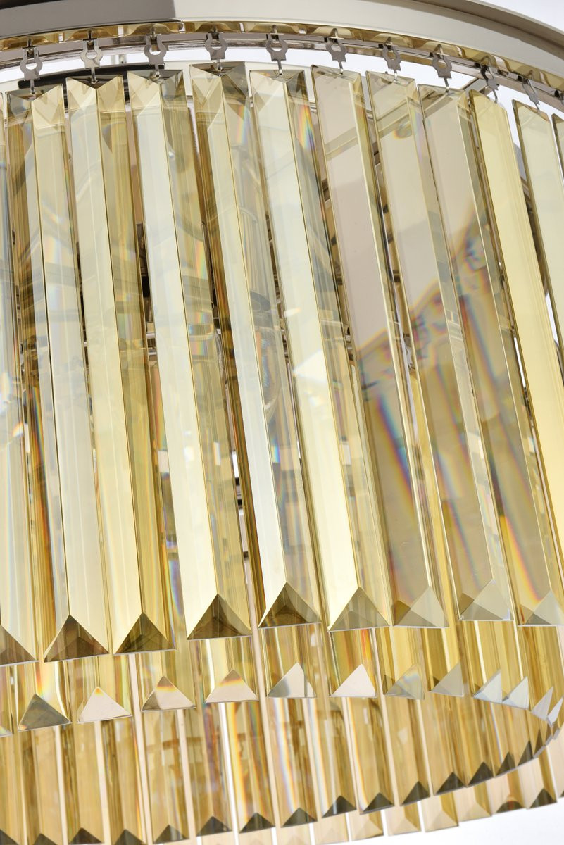 URBAN CLASSIC 1238F31PN-GT/RC Sydney 8-Light Flush Mount, Polished nickel