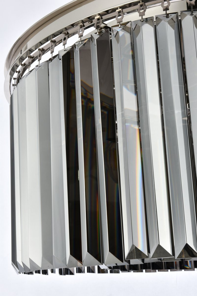 URBAN CLASSIC 1238F31PN-SS/RC Sydney 8-Light Flush Mount, Polished nickel