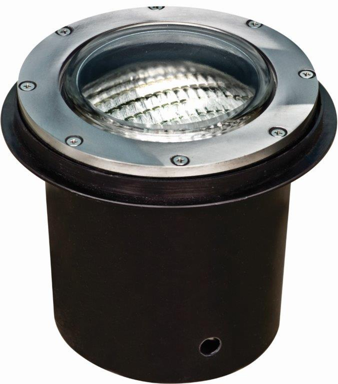 DABMAR LIGHTING LV306-LED14-SS304-SLV Well Light W/Out Grill W/Sleeve 14 Watt LED AR111 12 Volts, Stainless Stain