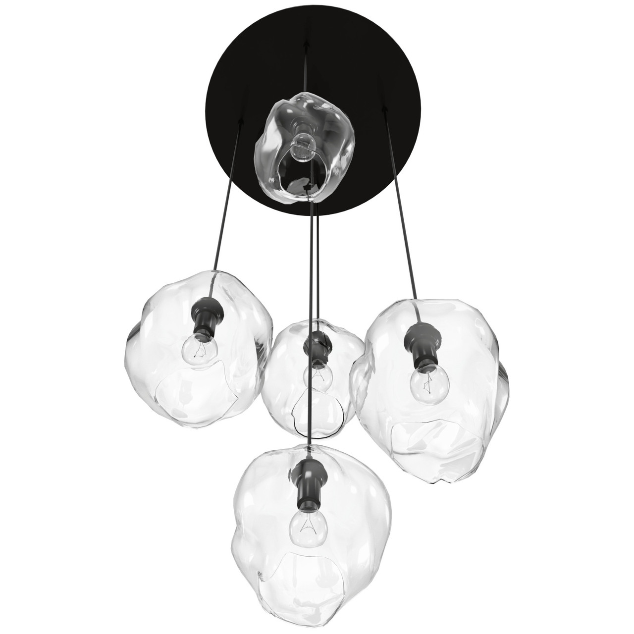 AVENUE LIGHTING HF8145-DBZ-CL SONOMA AVE. 5-Light 5 LIGHT PENDANT CLUSTER, DARK BRONZE