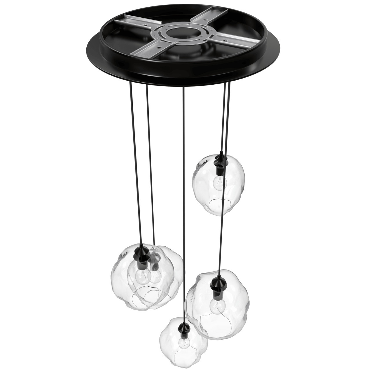 AVENUE LIGHTING HF8145-DBZ-CL SONOMA AVE. 5-Light 5 LIGHT PENDANT CLUSTER, DARK BRONZE