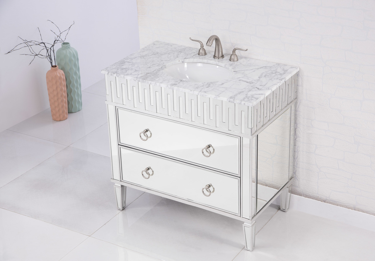 ELEGANT DECOR VF-1104 36 In. Single Bathroom Vanity ELEGANT DECOR VF-1104 36 In. Single Bathroom Vanity