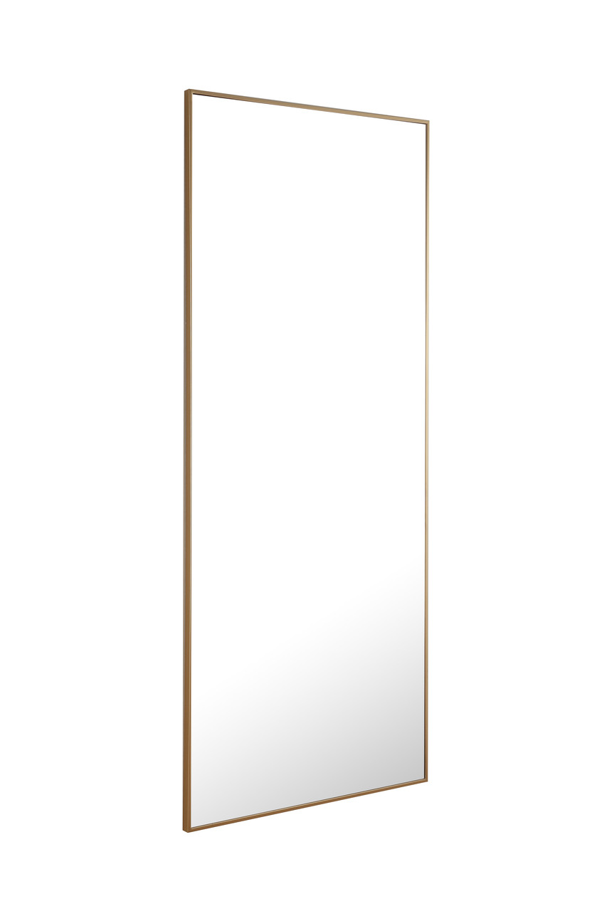 ELEGANT DECOR MR4085BR Metal frame Rectangle Mirror 30 inch Brass