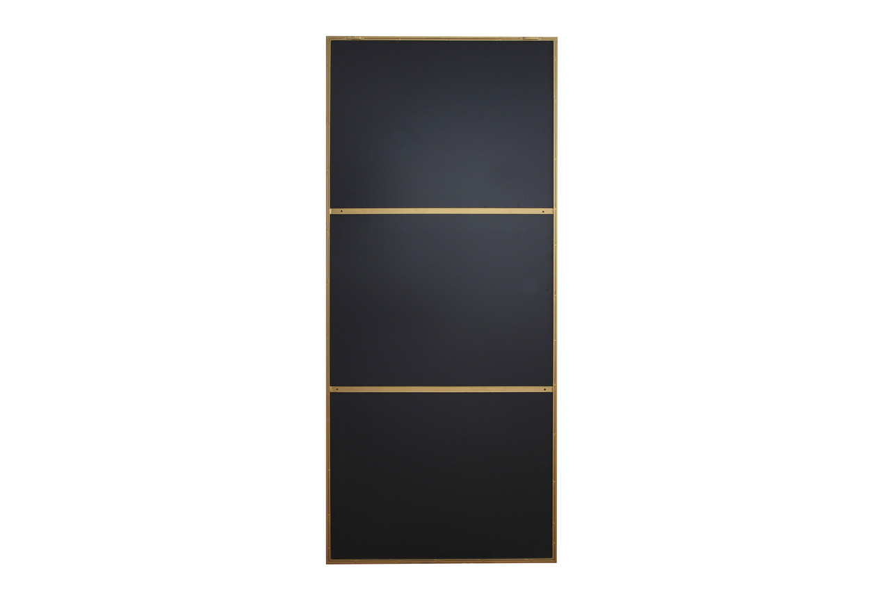 ELEGANT DECOR MR4085BR Metal frame Rectangle Mirror 30 inch Brass