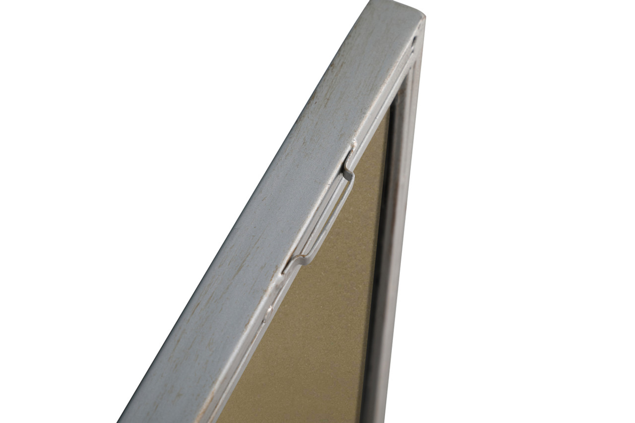 ELEGANT DECOR MR4083S Metal frame Rectangle Mirror 18 inch Silver