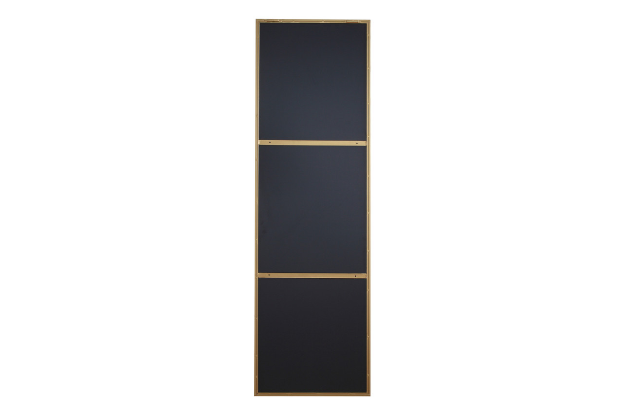 ELEGANT DECOR MR4082BR Metal frame Rectangle Mirror 18 inch Brass