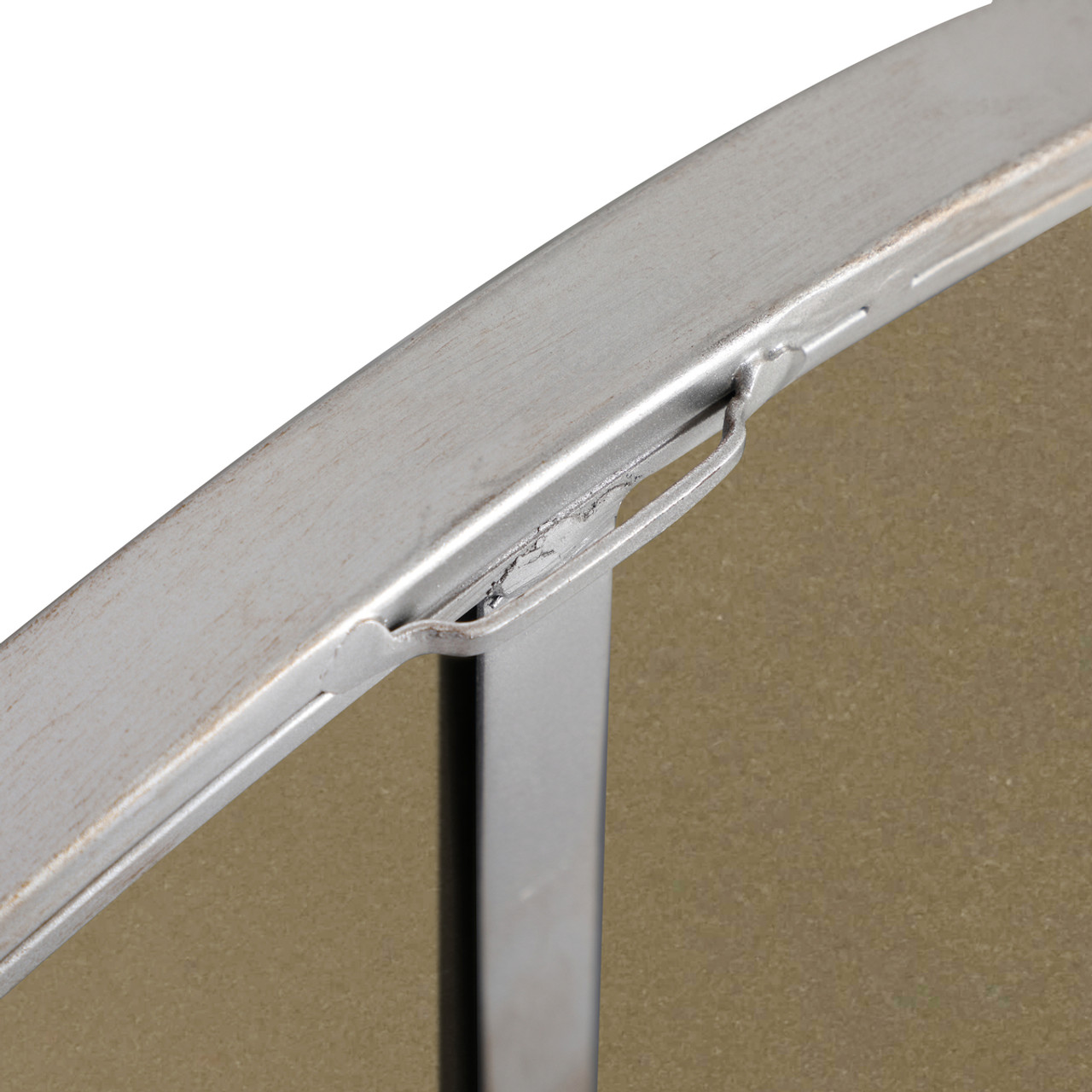 ELEGANT DECOR MR4049S Metal frame Round Mirror 48 inch Silver finish
