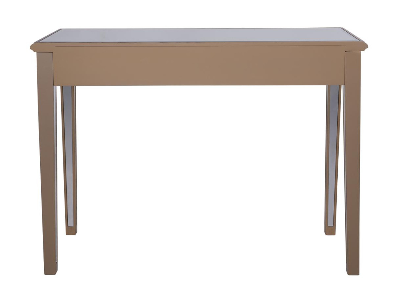 ELEGANT DECOR MF6-1106G 2 Drawers Dressing table 42 in. x 18 in. x 31 in. in Gold paint ELEGANT DECOR MF6-1106G 2 Drawers Dressing table 42 in. x 18 in. x 31 in. in Gold paint