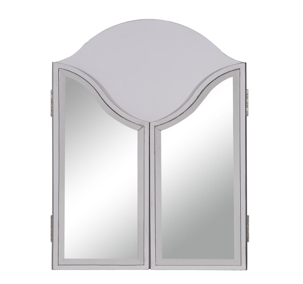 Elegant Decor MF6-1042S Dressing Mirror 37 in. x 24 in. in silver paint