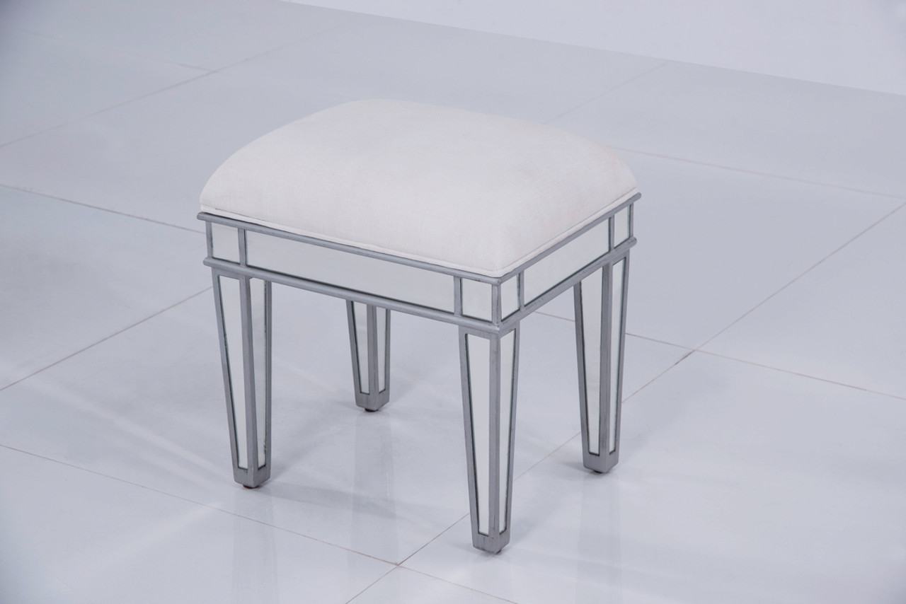 Elegant Decor MF6-1007S Chair 18 in. x 14 in. x 18 in. in silver paint