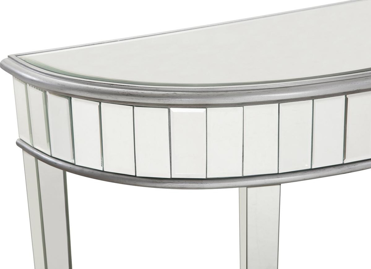 Elegant Decor MF6-1009S Rectangle Dining Table 60 in. x 32 in. x 30 in. in silver paint