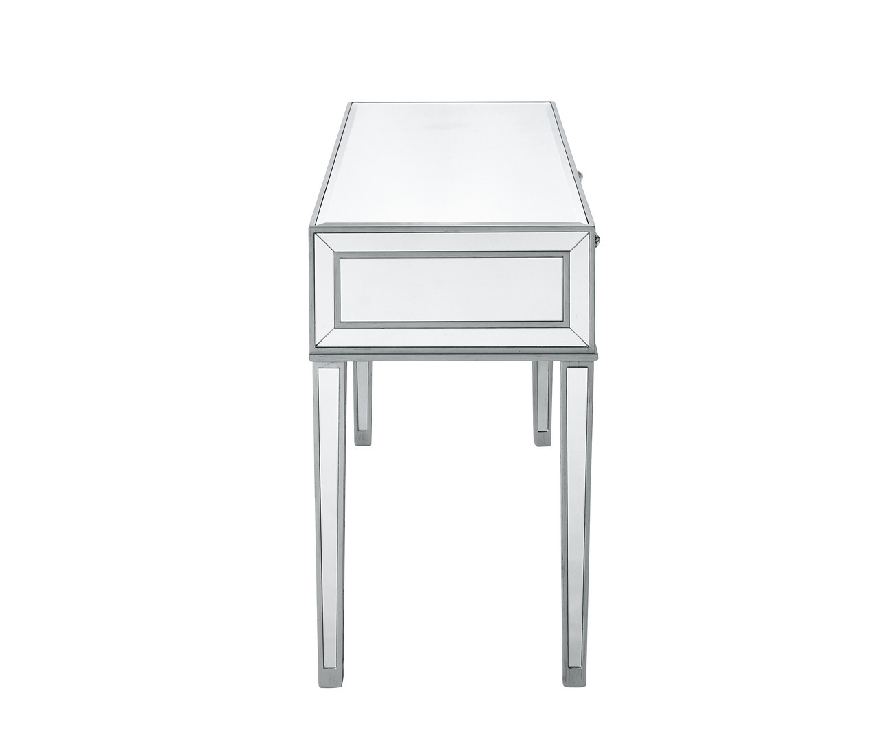 ELEGANT DECOR MF72006  Desk 42in. W x 18in. D x 30in. H in antique silver paint