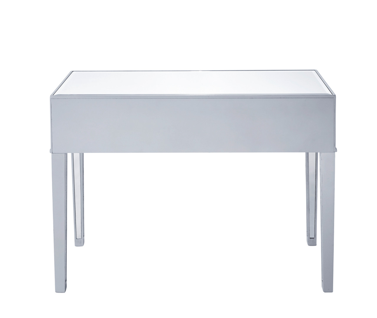 ELEGANT DECOR MF72006  Desk 42in. W x 18in. D x 30in. H in antique silver paint