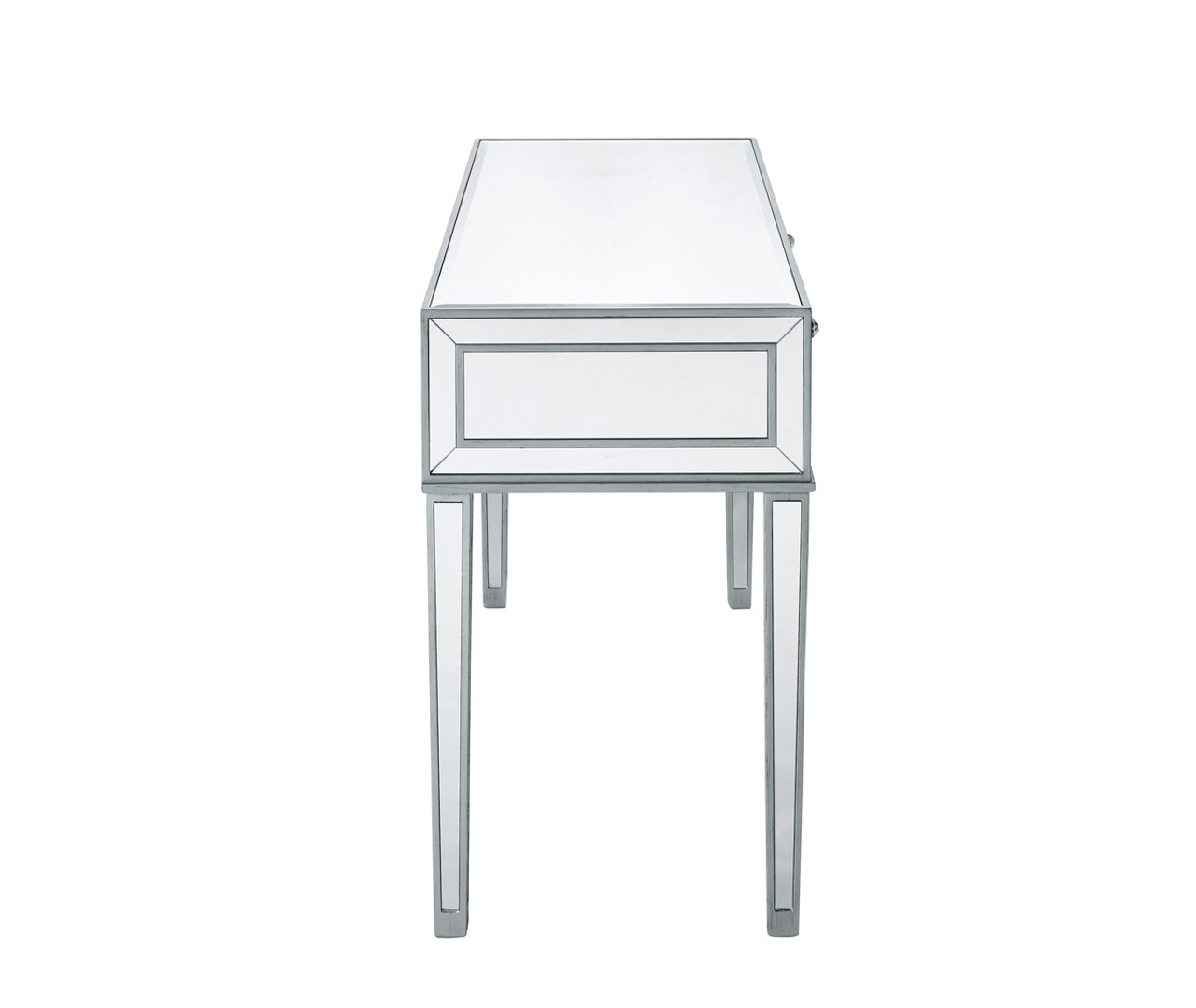 ELEGANT DECOR MF72006  Desk 42in. W x 18in. D x 30in. H in antique silver paint